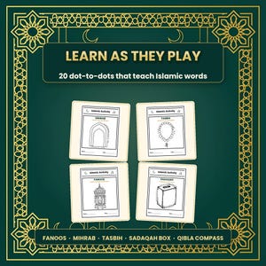 Islamic Worksheets for Kids, 125 Pages | Muslim Homeschool Printable (PDF) image 3