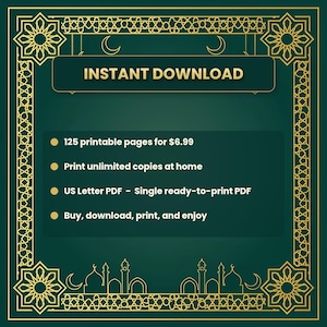 Islamic Worksheets for Kids, 125 Pages | Muslim Homeschool Printable (PDF) image 9
