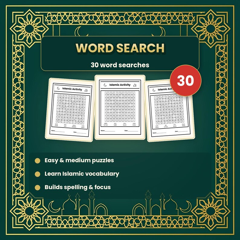 Islamic Worksheets for Kids, 125 Pages | Muslim Homeschool Printable (PDF) image 7