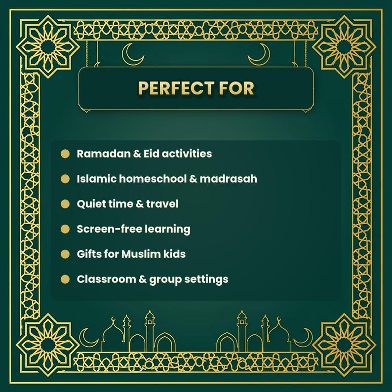 Islamic Worksheets for Kids, 125 Pages | Muslim Homeschool Printable (PDF) image 8