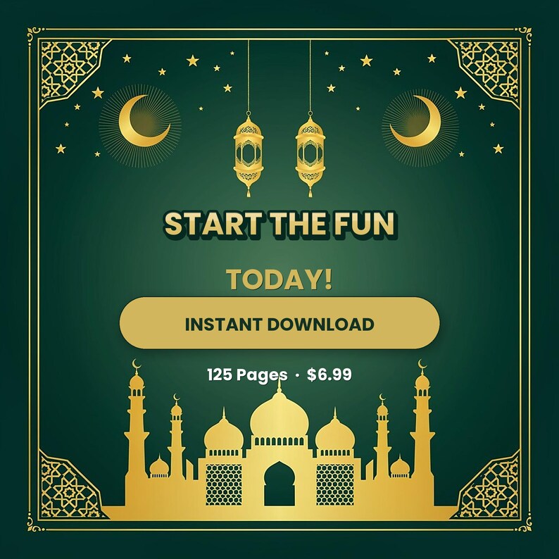 Islamic Worksheets for Kids, 125 Pages | Muslim Homeschool Printable (PDF) image 10