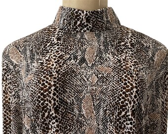 Snakeskin Blouse - Etsy