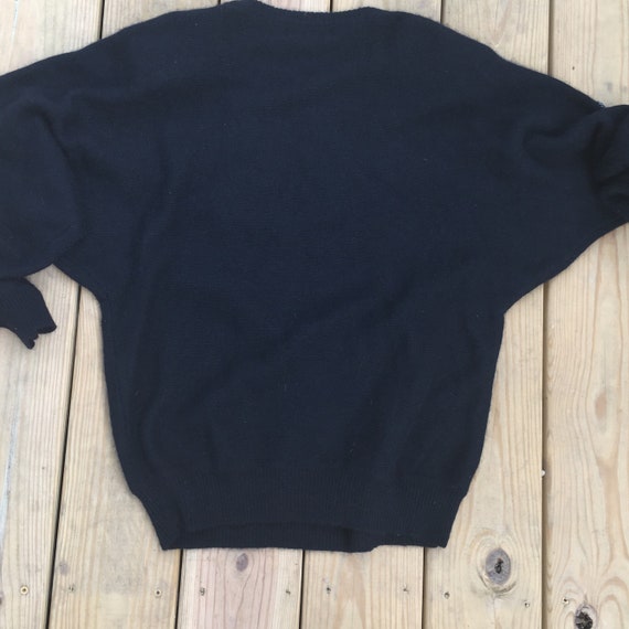 80s sweater, beaded sweater, beaded yoke, angora … - image 2