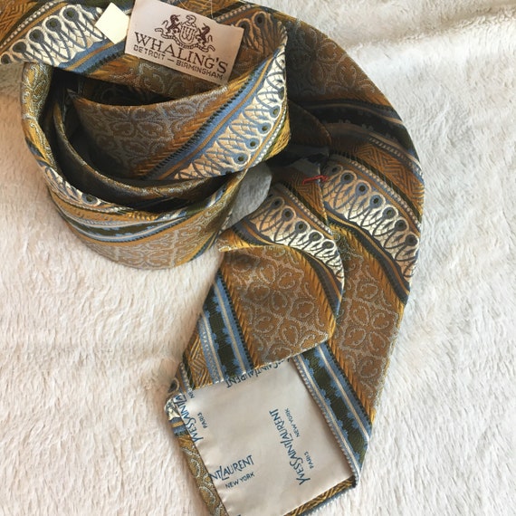 vintage YSL tie, vintage designer tie, yves st la… - image 3