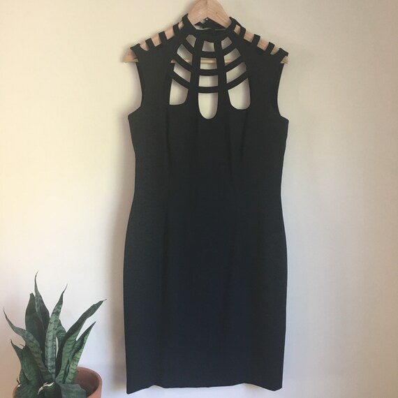 90s grunge dress, black catwoman costume, sexy bla