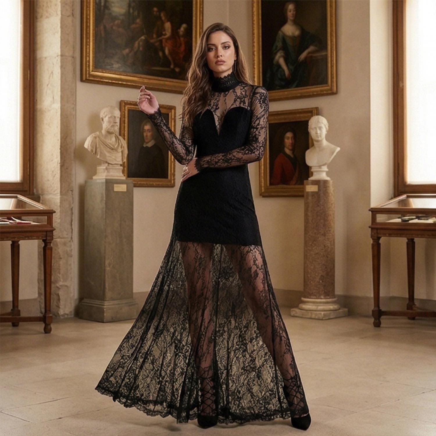 chinese dress ladies My Answer Bodysuit Maxi Dress main image 0