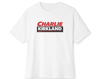 Camiseta de Charlie Kirkland / Camiseta con el nombre y el logotipo en rojo y negro llamativos