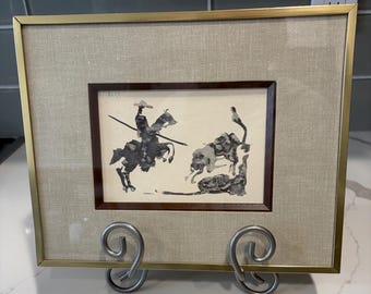 Litografia di Picasso Toros Y Toreros 13, riproduzione Turner Mfg con cornice