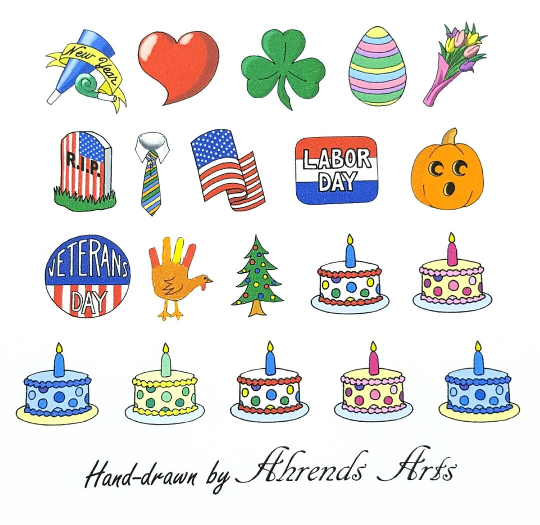 Holiday Planner/journal/bullet Journal Stickers Etsy