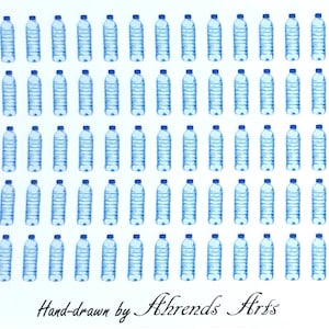Water Bottle/5 Gallon Water Bottle/Hydration Reminder Planner/Journal/Bullet Journal Stickers