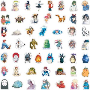 May include: A collection of colorful anime-style stickers featuring various characters and creatures. The stickers showcase a variety of designs, including figures with detailed facial features, animals, and fantastical elements. The stickers are on a white background.