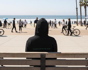 Vienna Attitude Co. Embroidered Unisex Hoodie - Black