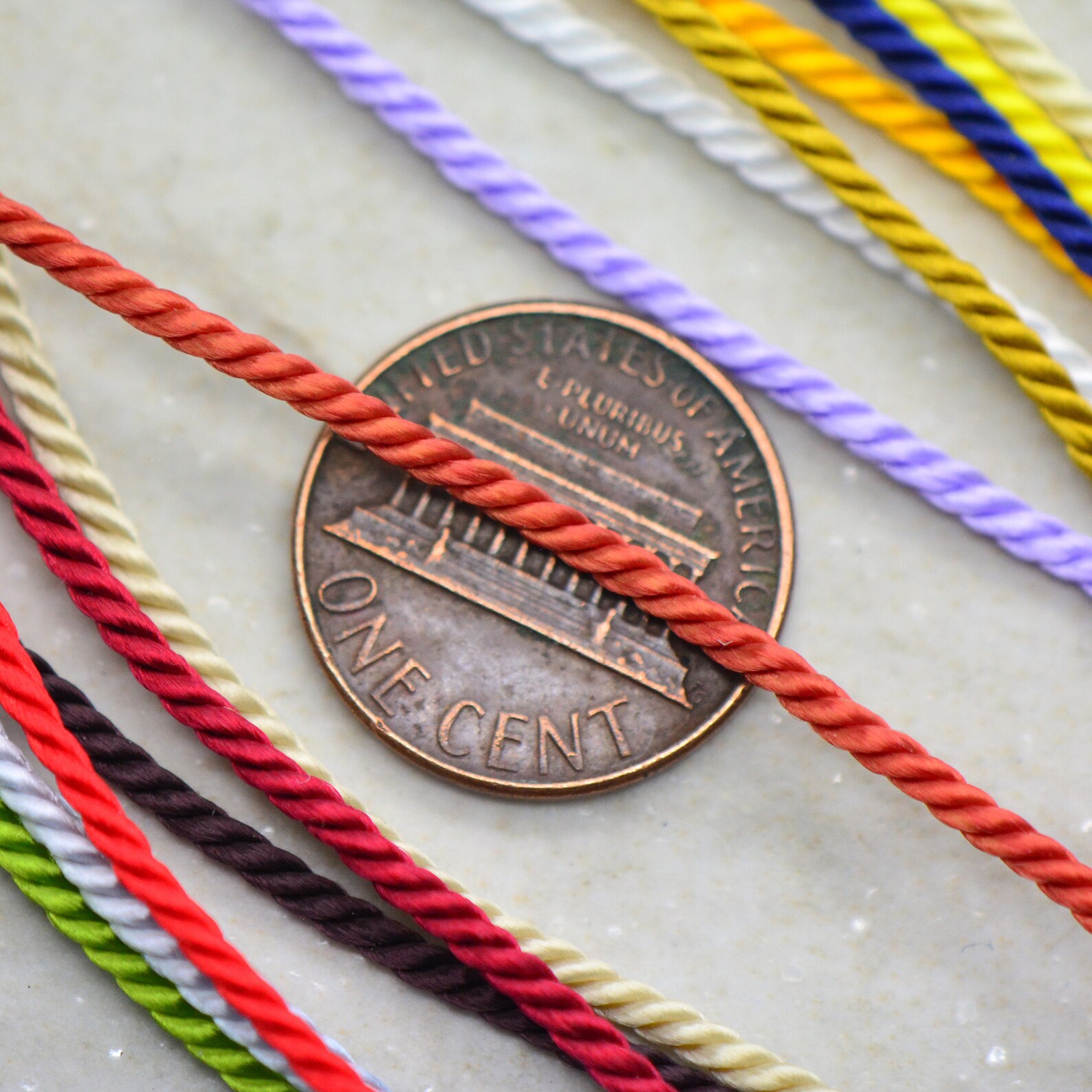 Twisted Silk Jewelry Cord 1.5mm Thick Silk Nylon 10ft Spool Etsy