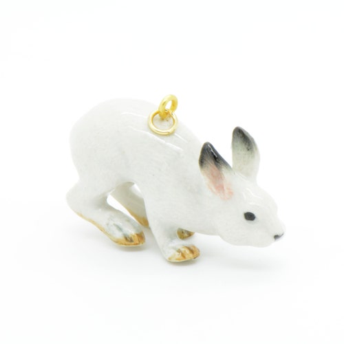 Needle Felted Baby Bunny Rabbit Albino White Luxury Pet | Etsy