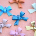 50 Pcs Multi Colored Bow Charms Small Bows Metal Charm Vintage Style Charm • Cute Small bowtie charms bow tie High quality charms AM003