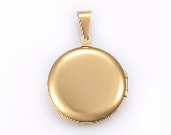 Circle gold locket Clearance