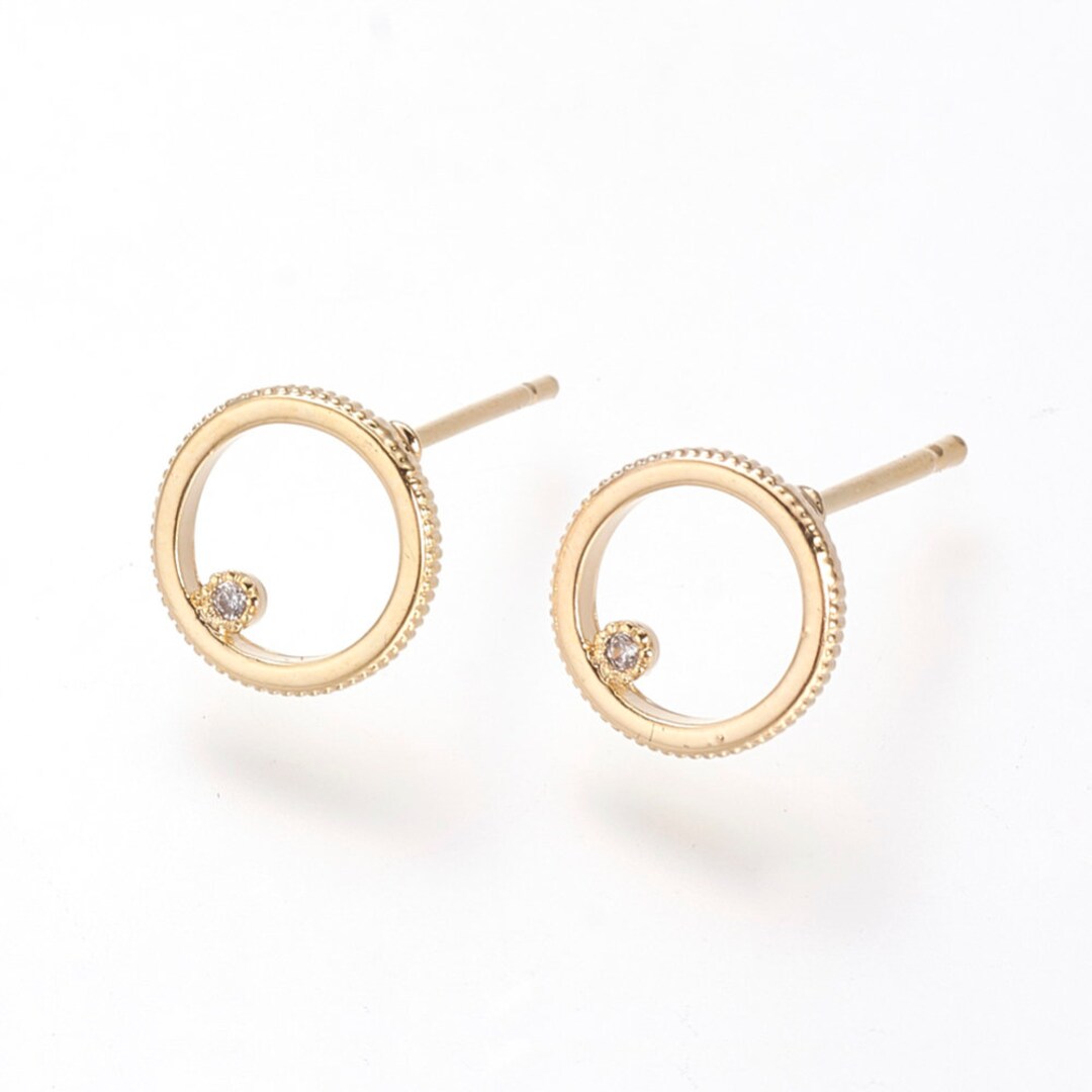 ピアス [PRIMAUTE] Round Ring Earrings Designer fashion, Seoul-fully created | W Concept