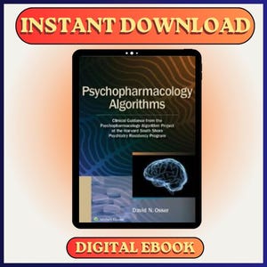 Psychopharmacology Algorithms Clinical Guidance (Digital Download)