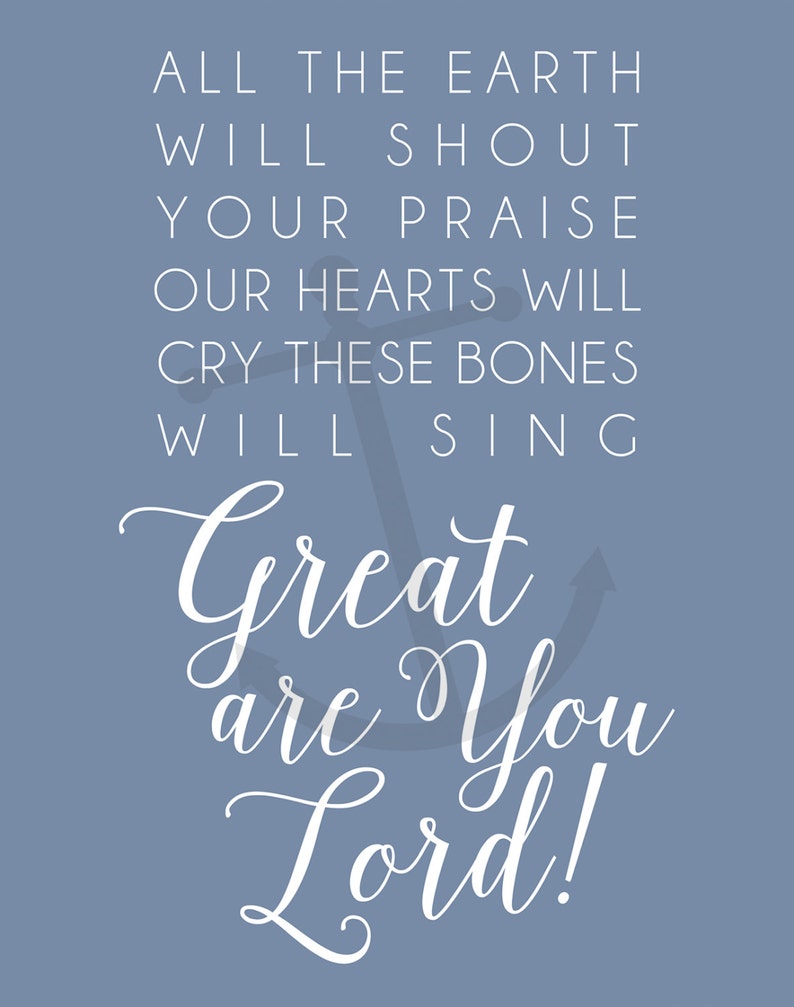 Great are you lord lyrics all sons and daughters worship etsy
