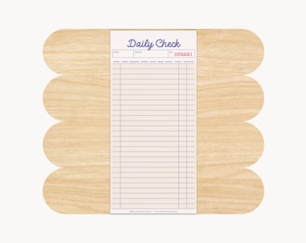 Daily To Do List Magnetic Notepad | Guest Check, To Do List, Productivity Checklist, Notes, Organize, Fridge Notepad, Quick List, 4.25” x 9”