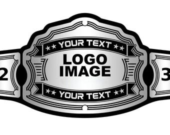 Fully Tailored Championship Title Belt | Custom 2 or 4 Plate | 2mm 4mm Thickness | Personalized Wrestling Belt Made to Order
