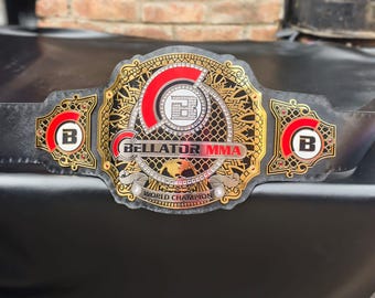 Bellator MMA Style Championship Replica Belt | Adult Size, Collector Display Title