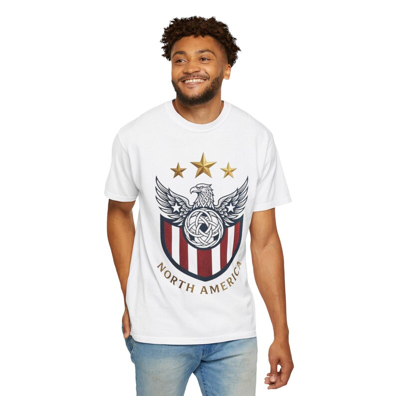 USA Soccer Shirt 2026 Vintage USMNT Fan Tee Patriotic Football Shirt North America Soccer Gift Comfort Colors Tee image 3