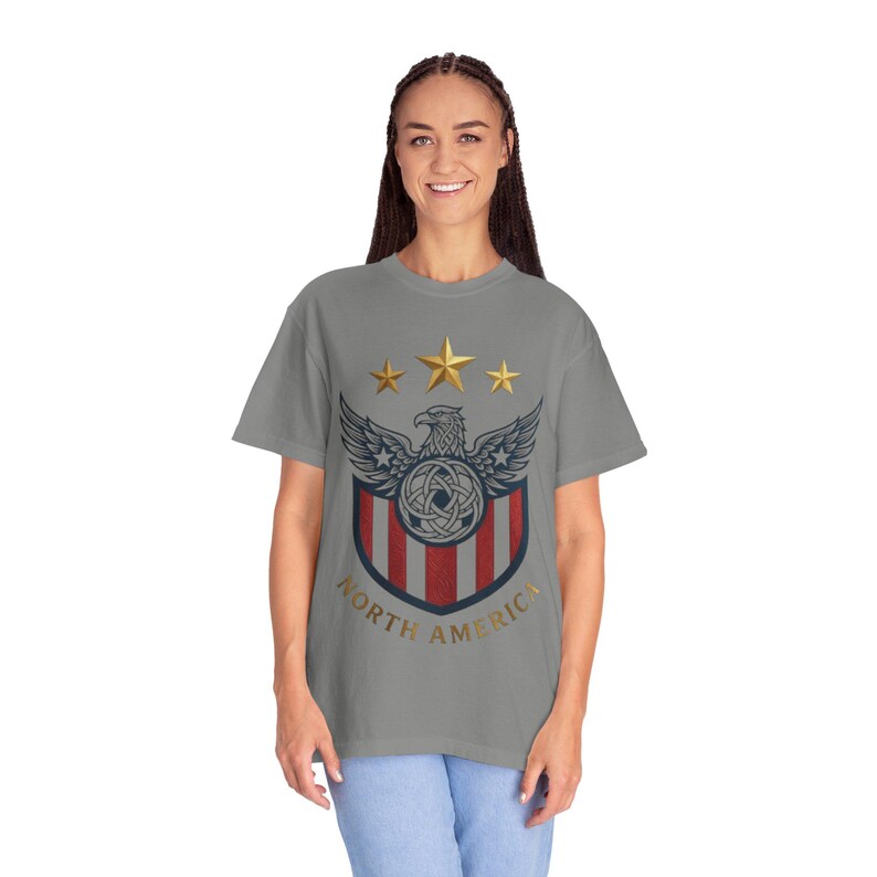USA Soccer Shirt 2026 Vintage USMNT Fan Tee Patriotic Football Shirt North America Soccer Gift Comfort Colors Tee image 8