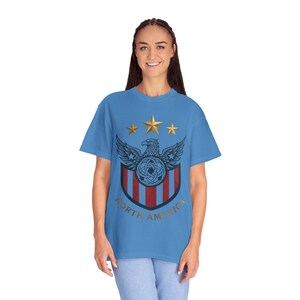 USA Soccer Shirt 2026 Vintage USMNT Fan Tee Patriotic Football Shirt North America Soccer Gift Comfort Colors Tee image 12