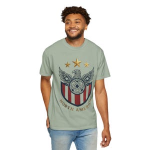 USA Soccer Shirt 2026 Vintage USMNT Fan Tee Patriotic Football Shirt North America Soccer Gift Comfort Colors Tee image 7