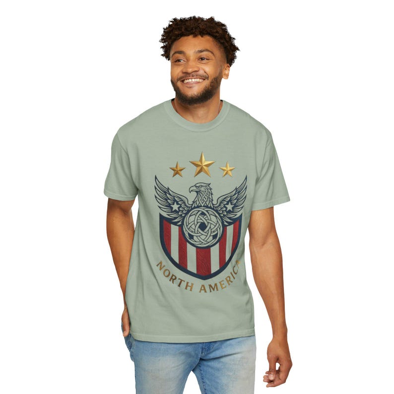 USA Soccer Shirt 2026 Vintage USMNT Fan Tee Patriotic Football Shirt North America Soccer Gift Comfort Colors Tee image 7