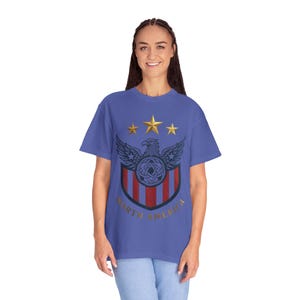 USA Soccer Shirt 2026 Vintage USMNT Fan Tee Patriotic Football Shirt North America Soccer Gift Comfort Colors Tee image 11