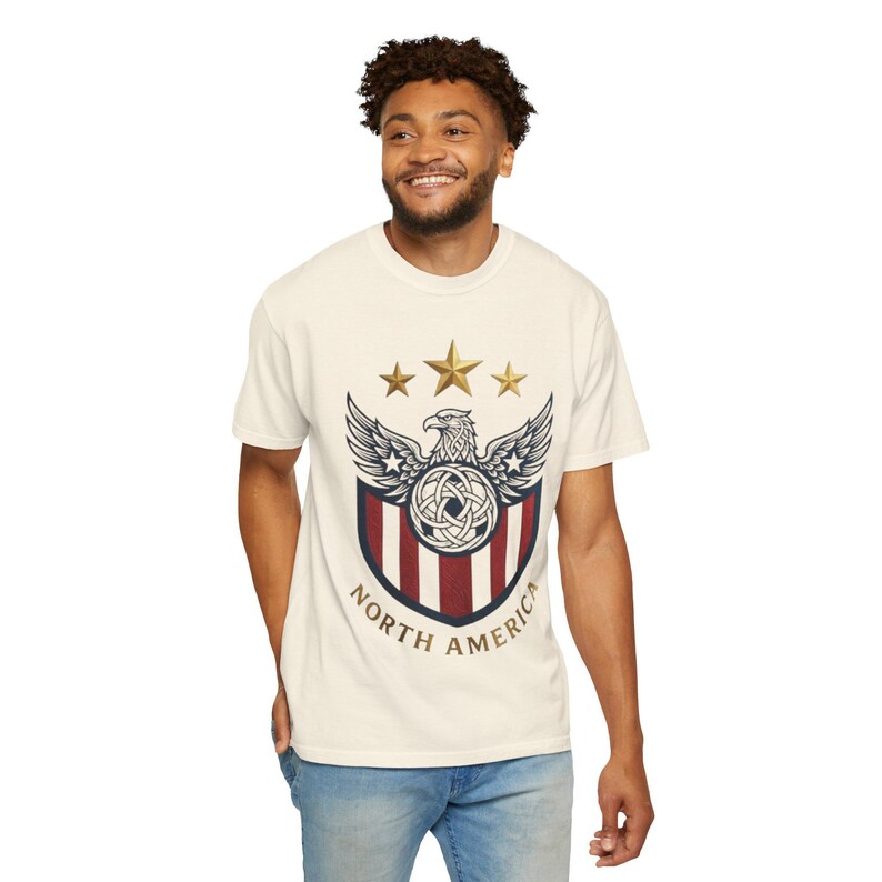 USA Soccer Shirt 2026 Vintage USMNT Fan Tee Patriotic Football Shirt North America Soccer Gift Comfort Colors Tee image 4