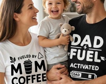 Mom Fueled by Coffee Shirt, Fueled by Iced Coffee Tee, Coffee and Snacks Mom Gift, Caffeine Mama Shirt,Mothers Day Gift