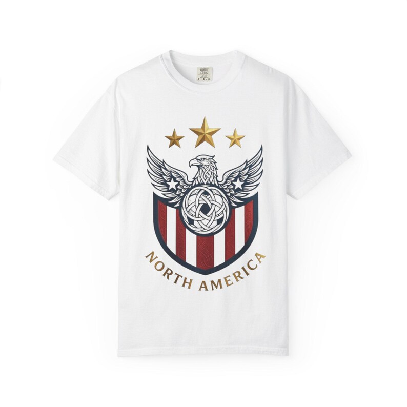 USA Soccer Shirt 2026 Vintage USMNT Fan Tee Patriotic Football Shirt North America Soccer Gift Comfort Colors Tee image 9
