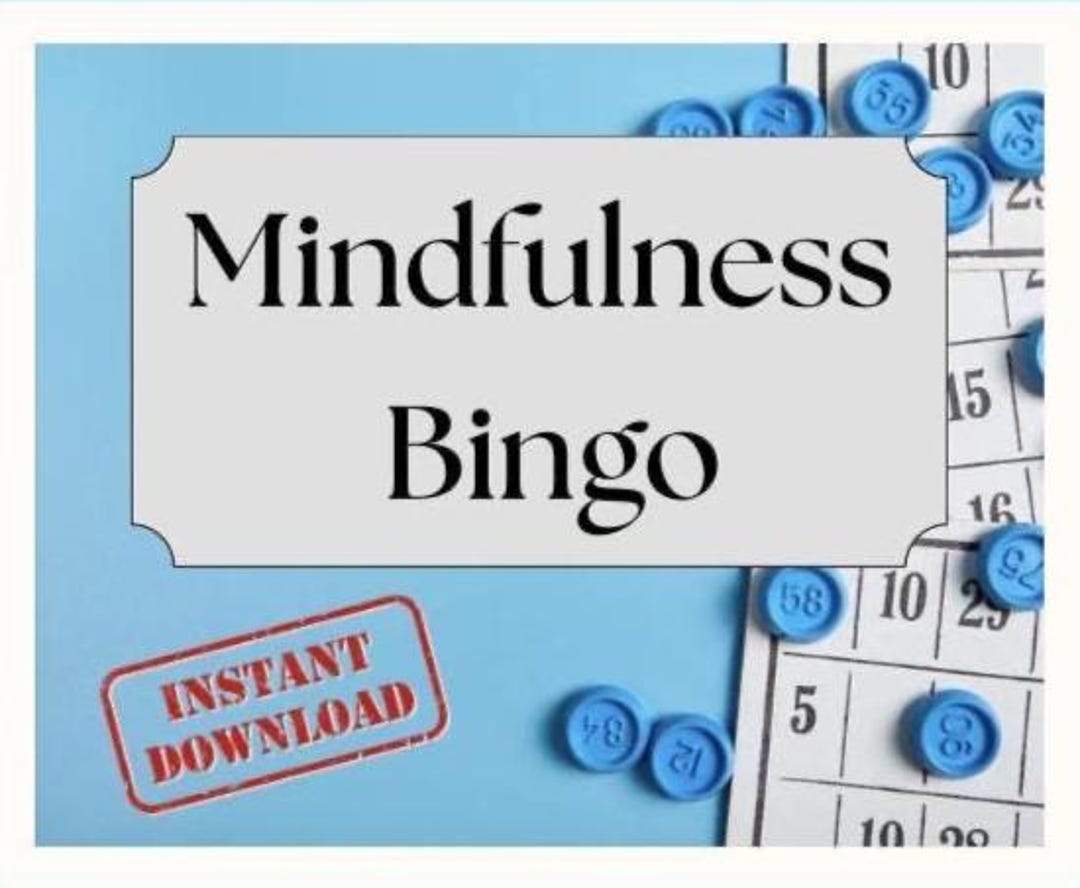 Mindfulness Bingo Game | Printable Therapy Activity for Kids, Teens ...