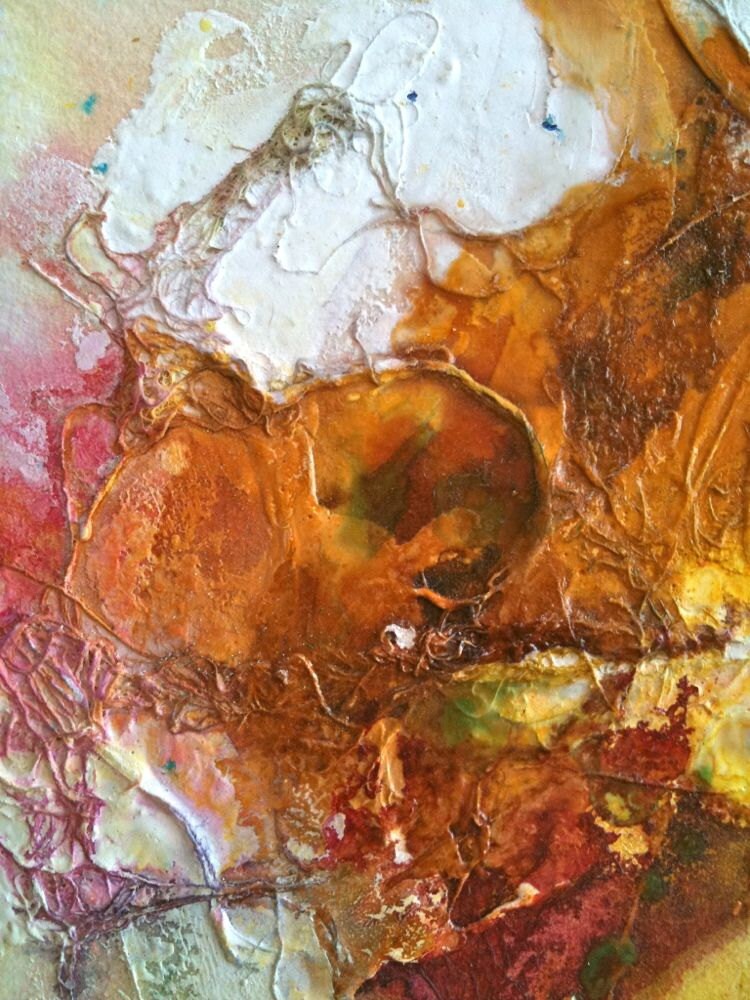 Abstract Painting Original Shellac Mixed Media - Etsy