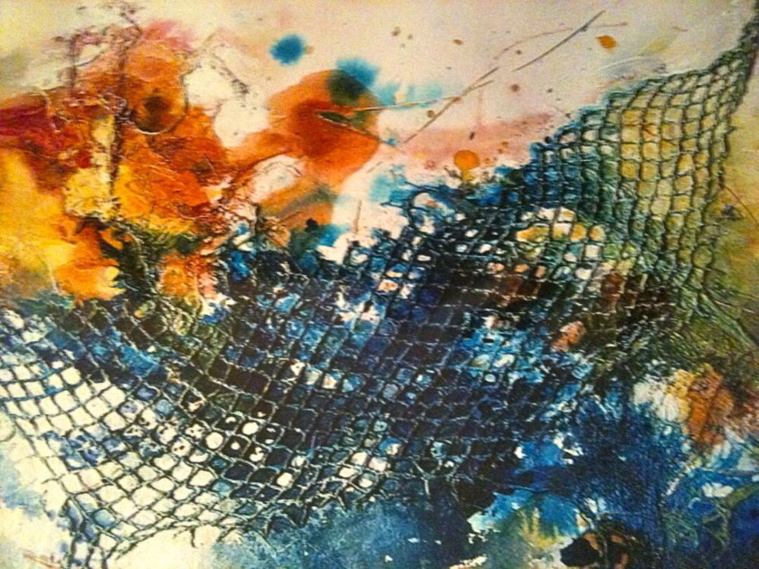 Abstract Painting Original Shellac Mixed Media - Etsy