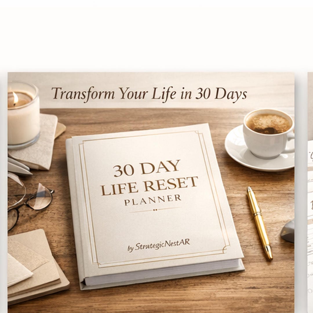 30 Day Life Reset Planner Printable, Habit Tracker Planner, Self ...