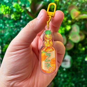 D-Mart Inspired "Orange Ramune Soda" Acrylic Keychain
