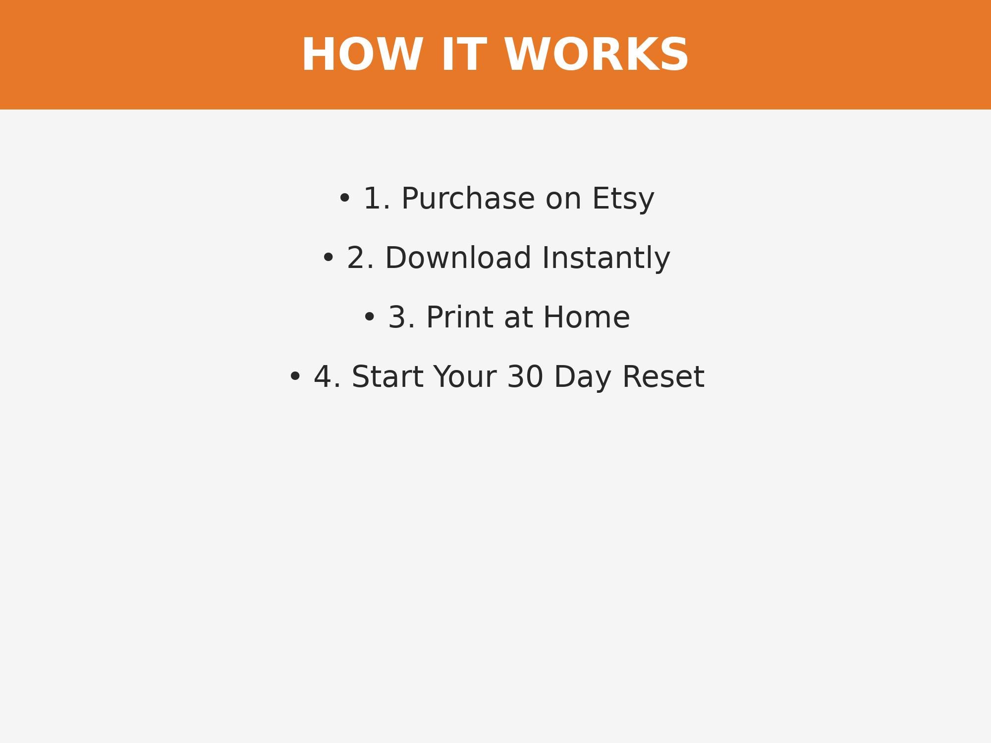 30 Day Life Reset Planner | Goal Setting Workbook | 30-day Challenge ...