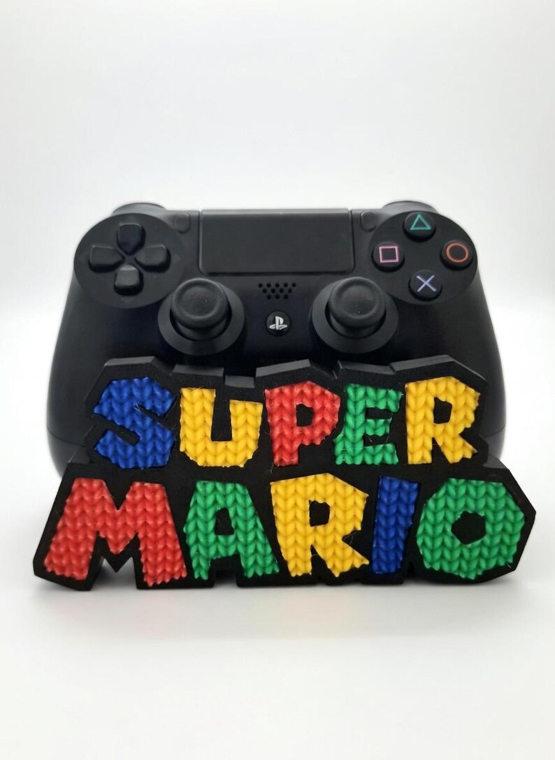 Super Mario Logo Controller Holder – Fits PS5, PS4, Xbox & Switch Pro Controllers image 2