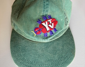 Gorra vintage de los años 90 de YTV Corus Entertainment, fabricada por KP Caps. Artículo de colección RARO.