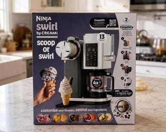 Ninja CREAMi Swirl 13-in-1 Soft Serve Ice Cream Maker Frozen Dessert - Ninja Swirl by CREAMi Soft Serve & Ice Cream Machine 13-in-1