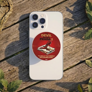 The Devil Wears Prada 2 Phone Grip, Florals for Spring Groundbreaking Quote Socket, Fashion Movie Fan Gift, Red Stiletto Heel Phone Stand