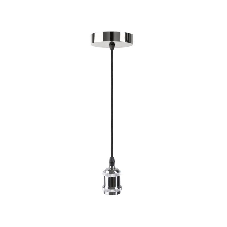 Hanging pendant light cord with ceiling plate and socket