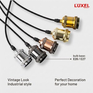 Pendant light cords in multiple metal finishes and colors