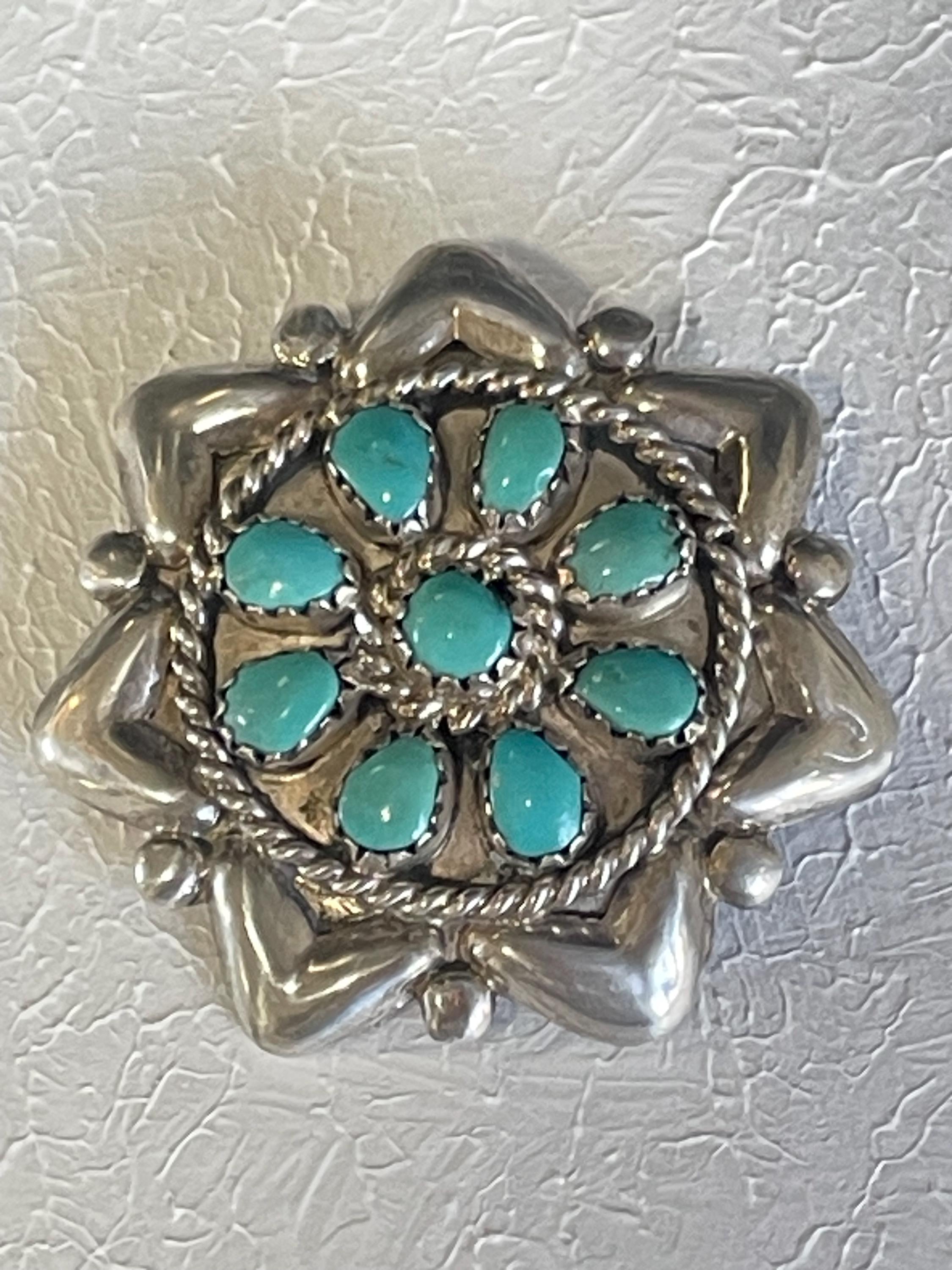 アクセサリー INDIANJEWELRY NAVAJO VINTAGE BROACH 40s~ Navajo Zuni Brooch - Etsy
