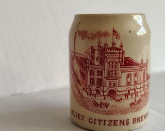1905 Joliet Citizens Brewery miniature advertising mug.