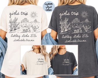 Scottsdale Bachelorette Party Shirt Custom Desert Bachelorette Shirts Scottsdale Before Veil Personalized Cocktail Bach Club Comfort Colors®